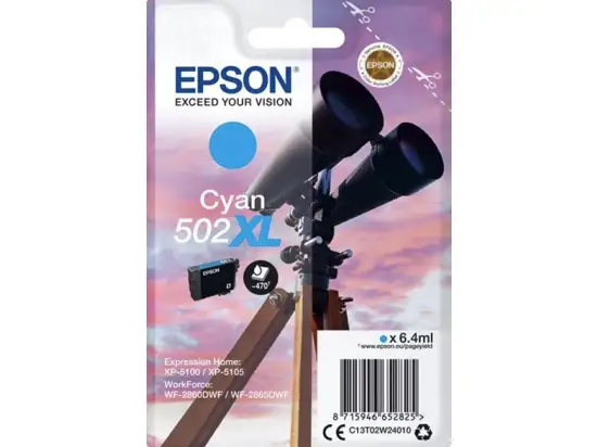 Tintenpatrone Epson C13T02W24010 502XL cyan