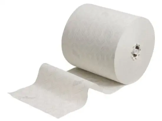 Rollenhandtücher Kimberly-Clark 6691 Scott Essential weiß 1-lagig 19,8cmx350m, Pack 6 Rollen