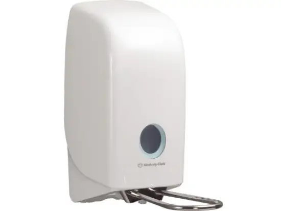 Seifenspender Kimberly-Clark 6955 Aquarius 1000ml weiß mit Armhebel abschließbar