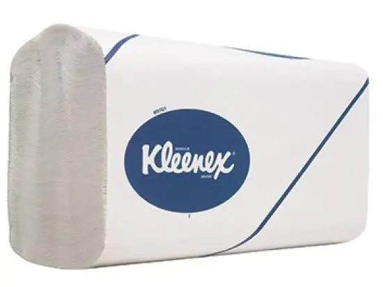 Papierhandtücher Kimberly-Clark 6710 Kleenex weiß 3-lagig Ultra 31,5x21,5cm Interfold, Pack 15 x 96 Stk