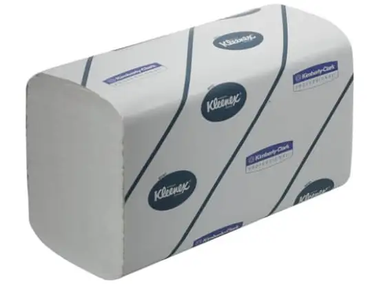 Papierhandtücher Kimberly-Clark 6789 Kleenex weiß 2-lagig Ultra 21,5x21cm Interfold, Pack 15 x 186 Stk