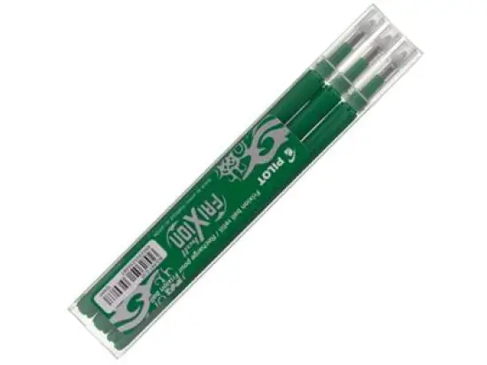 Tintenrollermine Pilot BLS-FR7-G-S3 2261004F FriXion ball 07 0,4mm, Edelstahlspitze, grün, für FriXion ball 0.7, Pack 3 Stk