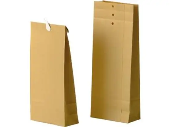 Musterbeutel Bong 00014016 M30 braun 120x285x50mm 120g Seitenfalte+Boden, Pack 250 Stk