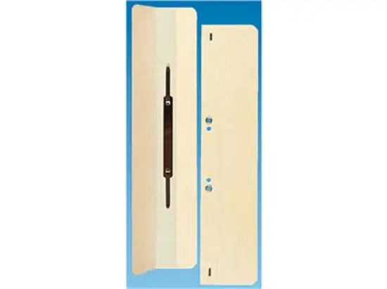 Ösenschmalhefter Elba 100091774 A4, Manilakarton 250g, kaufmännische Heftung + Amtsheftung, chamois, Pack 25 Stk