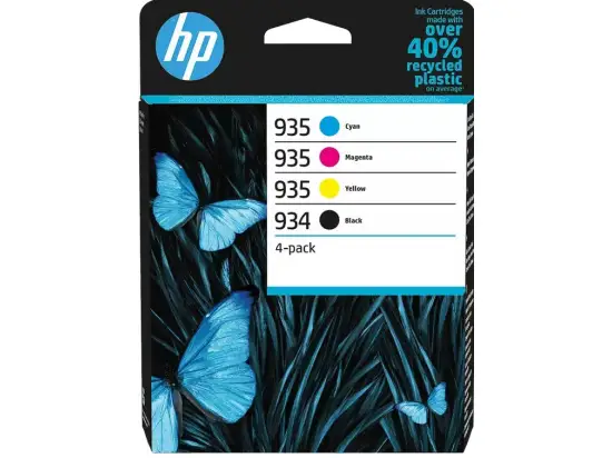 Tintenpatrone HP 6ZC72AE 934/935 Multipack, je 1 x schwarz, cyan, magenta, gelb, 4x400 Seiten