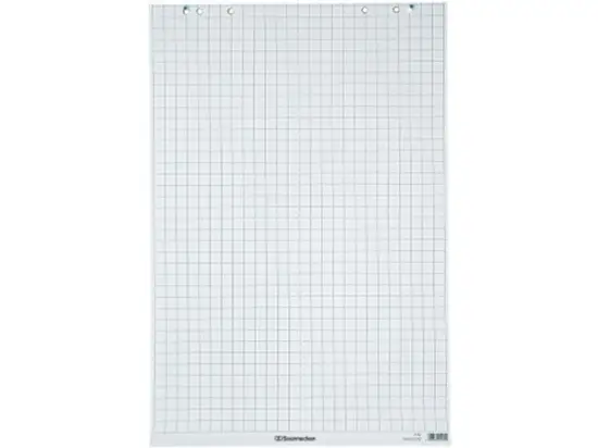 Flipchartblock Soennecken 155021202 1142 kariert 20 Blatt 6fach gelocht 68x99cm, Pack 3 Stk