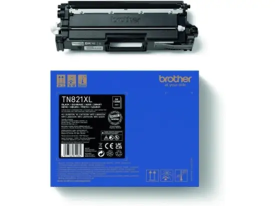 Farbtonerkassette Brother TN821XLBK 821 schwarz 12.000 Seiten