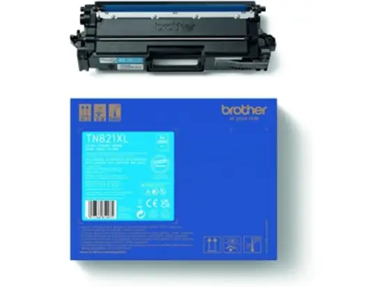 Farbtonerkassette Brother TN821XLC 821 cyan 9.000 Seiten