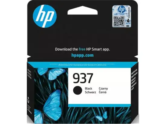 Tintenpatrone HP 4S6W5NE 937 schwarz 1.450 Seiten