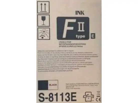 Tinte Riso S-8113E FII-Type schwarz, Pack 2 x 1000ml
