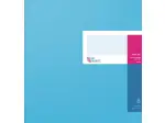 Spaltenbuch König & Ebhardt 86-11081 8611081 mit Kopfleiste, 277x297 mm, 80 Seiten, Spaltenschema, Karton, magenta/hellblau