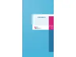 Portobuch König & Ebhardt 86-10501 8610501 165x297 mm, 80 Seiten, Karton, magenta/hellblau