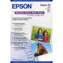 Fotopapier Epson C13S041316 A3+ 255g Premium-Glossy, Pack 20 Blatt