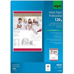 Papier Sigel IP182 A4, 120g, weiß, Pack 50 Blatt