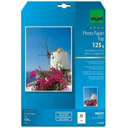 Fotopapier Sigel IP663 A4 125g weiß hochglänzend, Pack 25 Blatt
