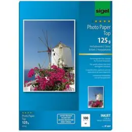 Fotopapier Sigel IP664 A4 125g weiß hochglänzend, Pack 100 Blatt