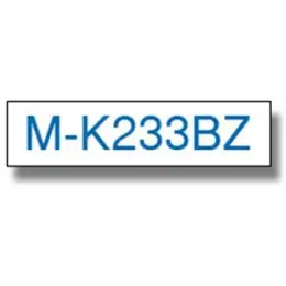 Schriftband-Kassette Brother MK233BZ blau auf weiß 12mm/8m nicht laminiert