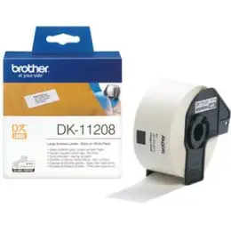 Adressetiketten Brother DK-11208 38 x 90 mm, selbstklebend, Rolle 400 Stk/1 Rolle