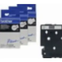 Schriftband-Kassette Brother TC-101A schwarz auf transparent 12mm/7,7m, Pack 10 Stk
