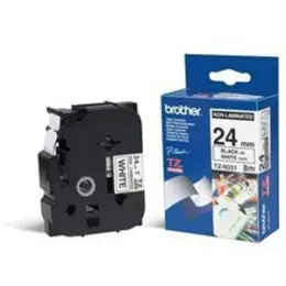 Schriftband-Kassette Brother TZe-N251 schwarz auf weiß 24mm/8m unlaminiert