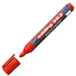 Whiteboardmarker Edding 363 4-363002 1-5mm, Keilspitze, rot