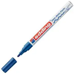 Glanzlack-Marker Edding 751 4-751003 1-2mm, Rundspitze, blau