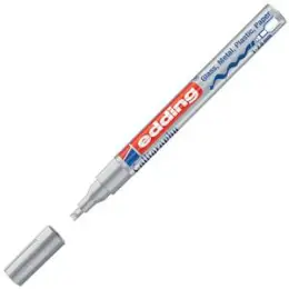 Glanzlack-Marker Edding 753 4-753054 1-2,5mm, Kalligrafie-Spitze, silber, Pack 10 Stk