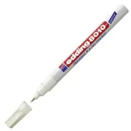 Röntgenmarker Edding 8010 4-8010049 0,8mm, Rundspitze, wasserfest, weiß, Pack 10 Stk