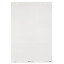 Flipchartblock Soennecken 155022500 1137 blanko HF 20 Blatt 6fach Lochung 68x99cm, Pack 5 Stk