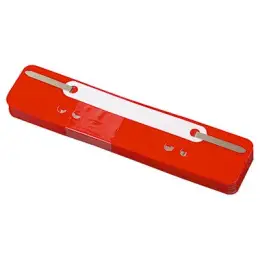 Heftstreifen Soennecken 125244530 3170 kurz, Kunststoffdeckleiste (PP), rot, Pack 25 Stk