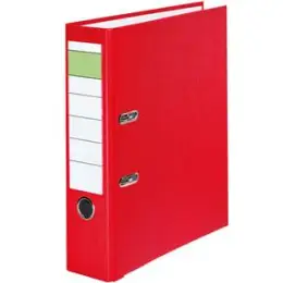 Ordner 10077907 S80 A4, 80mm, Pappe/PP-Folie, Wechselfenster, rot