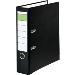 Ordner 10077816 S80 A4, 80mm, Pappe/PP-Folie, Wechselfenster, schwarz