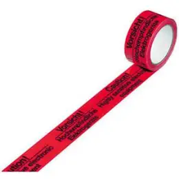 Packband "Vorsicht Elektrogeräte" Heckmann 400.080 50 mm x 66 m, Kunststoff (PP), rot mit schwarzem Aufdruck