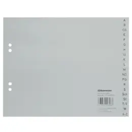 Register Soennecken 121049000 1520 A4 halbe Höhe A-Z Kunststoff (PP), grau