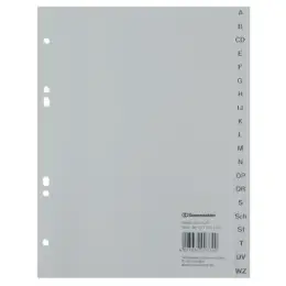 Buchstaben-Register Soennecken 121057300 1522 A5 Buchstaben A-Z Kunststoff (PP) grau