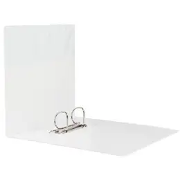 Präsentationsringbuch Soennecken 126076101 4142 A4, 2 Ringe Ø 30 mm, Kunststoff, Kombi-Mechanik, 2 Außentaschen, Innentasche, weiß