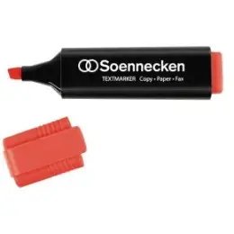 Textmarker Soennecken 304062730 3398 2-5mm, Keilspitze, rot