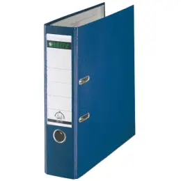 Ordner Leitz 1010-50-35 10105035 A4, 80mm, Pappe/PP-Folie, Wechselfenster, blau