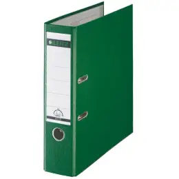 Ordner Leitz 1010-50-55 10105055 A4, 80mm, Pappe/PP-Folie, Wechselfenster, grün