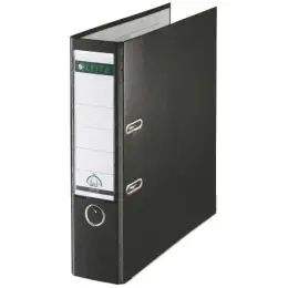 Ordner Leitz 1010-50-95 10105095 A4, 80mm, Pappe/PP-Folie, Wechselfenster, schwarz