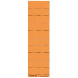 Blanko-Schildchen Leitz 1901-00-45 19010045 60 x 21 mm, 4-zeilig, Karton, orange, Pack 100 Stk/10 Streifen