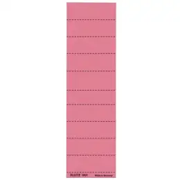 Blanko-Schildchen Leitz 1901-00-25 19010025 60 x 21 mm, 4-zeilig, Karton, rot, Pack 100 Stk/10 Streifen