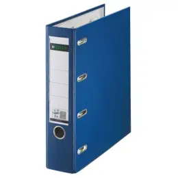 Doppelordner Leitz 1012-00-35 10120035 A4 (2 x A5-quer), 75mm, Pappe/PP-Folie, Wechselfenster, blau