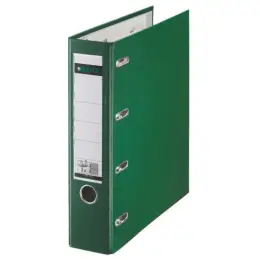 Doppelordner Leitz 1012-00-55 10120055 A4 (2 x A5-quer), 75mm, Pappe/PP-Folie, Wechselfenster, grün
