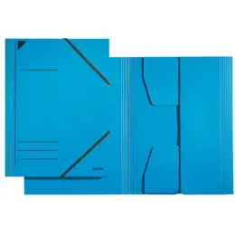 Eckspanner Leitz 3981-00-35 39810035 A4, 3 Jurisklappen, Karton/Pappe, blau