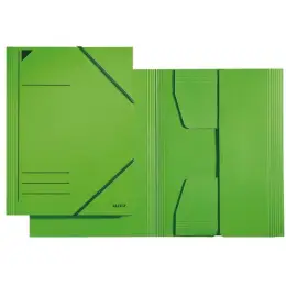 Eckspanner Leitz 3981-00-55 39810055 A4, 3 Jurisklappen, Karton/Pappe, grün