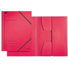 Eckspanner Leitz 3981-00-25 39810025 A4, 3 Jurisklappen, Karton/Pappe, rot