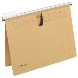 Hängehefter Leitz 2514-00-00 25140000 Beta Karton 250g, kaufmännische Heftung, Sichtreiter, braun