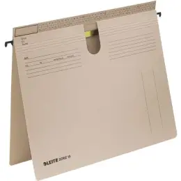 Hängehefter Leitz 1814-00-85 18140085 Serie 18 Karton 250g, kaufmännische Heftung + Amtsheftung, grau, Pack 50 Stk