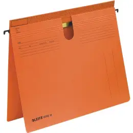 Hängehefter Leitz 1814-00-45 18140045 Serie 18 Karton 250g, kaufmännische Heftung + Amtsheftung, orange, Pack 50 Stk